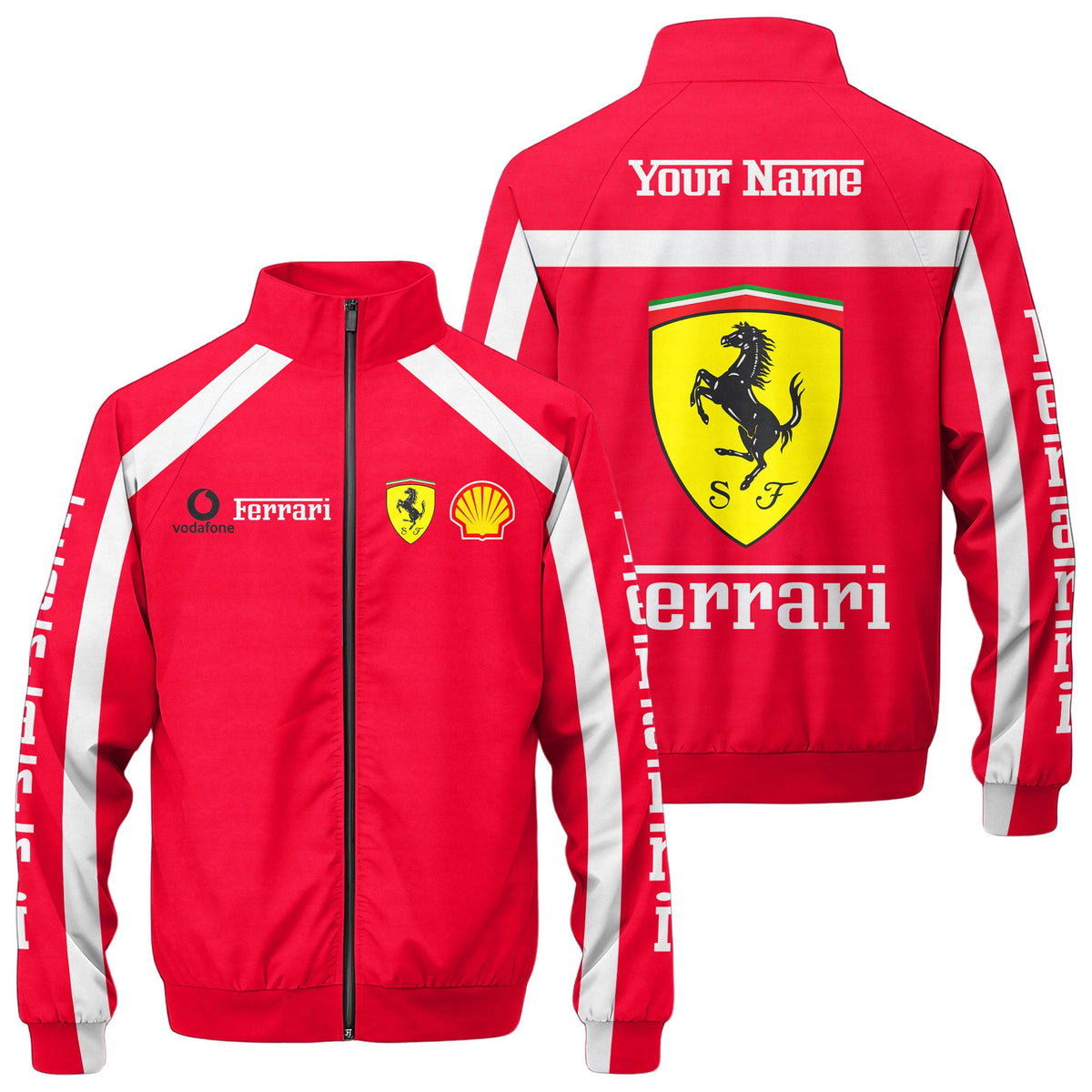 SF F1 Racing Zipper Stand Collar Jacket 3D V7