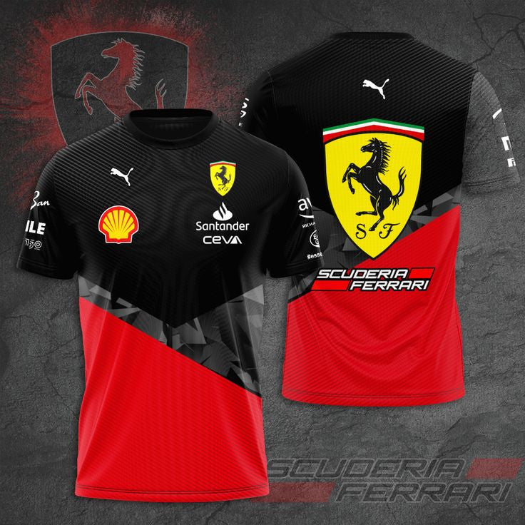 SF 3D Full Printing Set , SF Racing Shirt , Zipper Polo, Hoodie , Short , Polo ,hawaii V7