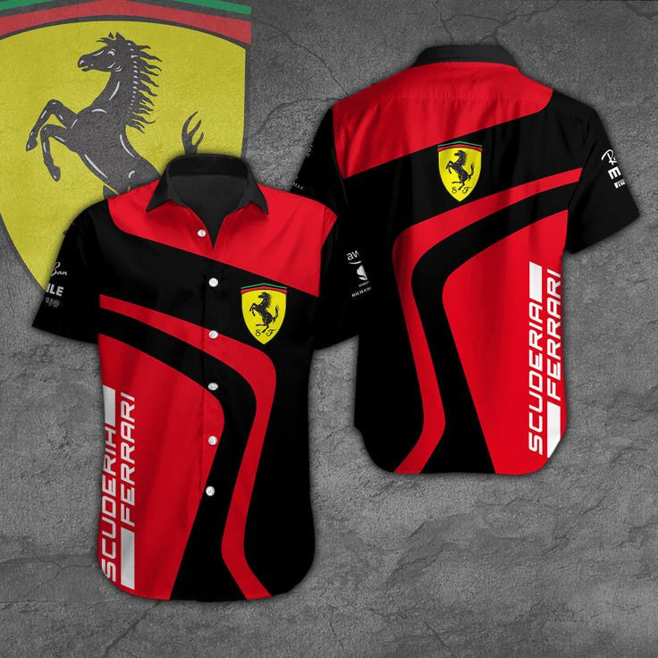 SF 3D Full Printing Set , SF Racing Shirt , Zipper Polo, Hoodie , Short , Polo ,hawaii V12