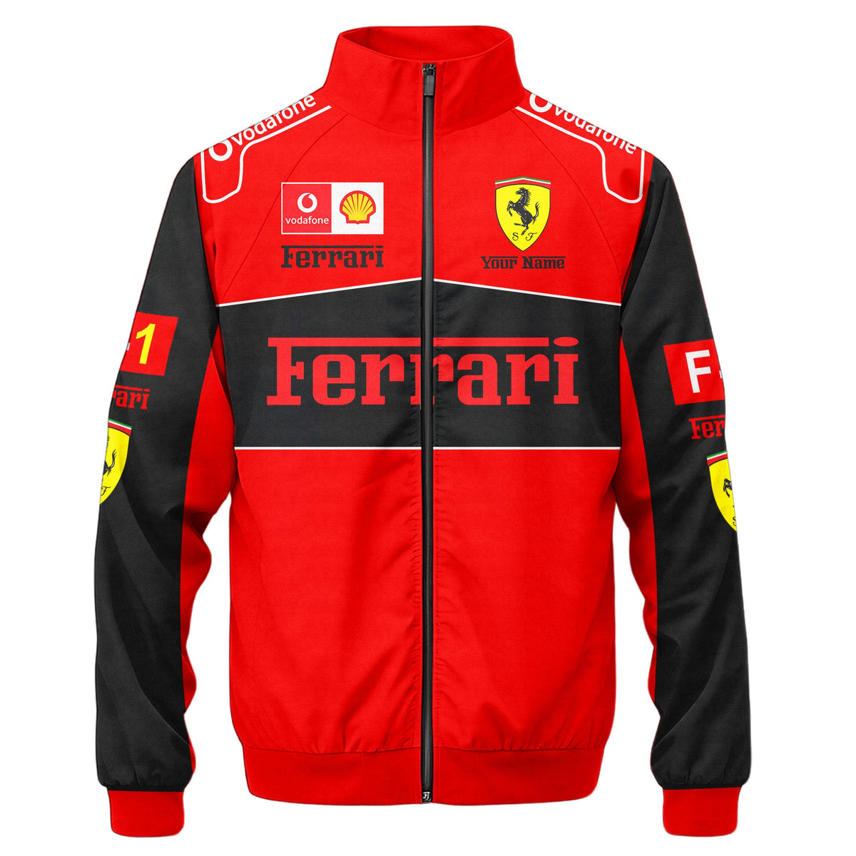 SF F1 Racing Zipper Stand Collar Jacket 3D V8