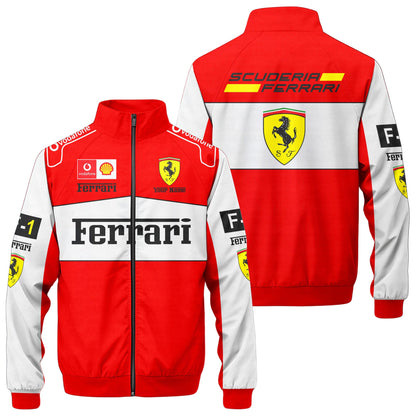 SF F1 Racing Zipper Stand Collar Jacket 3D V9