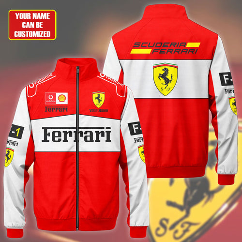 SF F1 Racing Zipper Stand Collar Jacket 3D V9