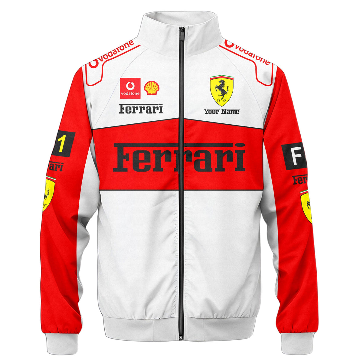 SF F1 Racing Zipper Stand Collar Jacket 3D V9