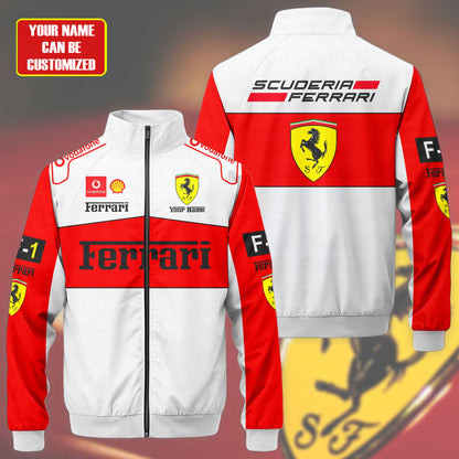 SF F1 Racing Zipper Stand Collar Jacket 3D V9
