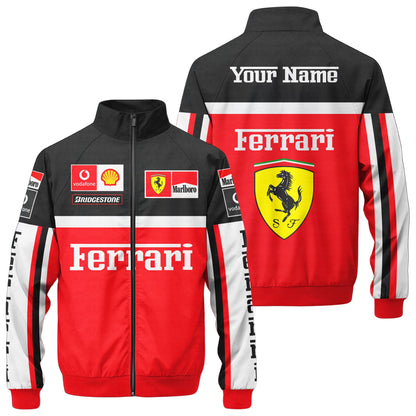 SF F1 Racing Zipper Stand Collar Jacket 3D V10