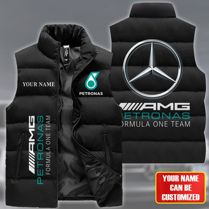 Merc AMG Petronas Sleeveless Windproof Puffer Jacket Q170201