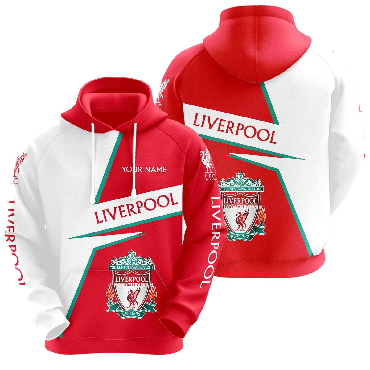 Personalized Liverpool 3D All over Printed Hoodie and Sweatpants set V28