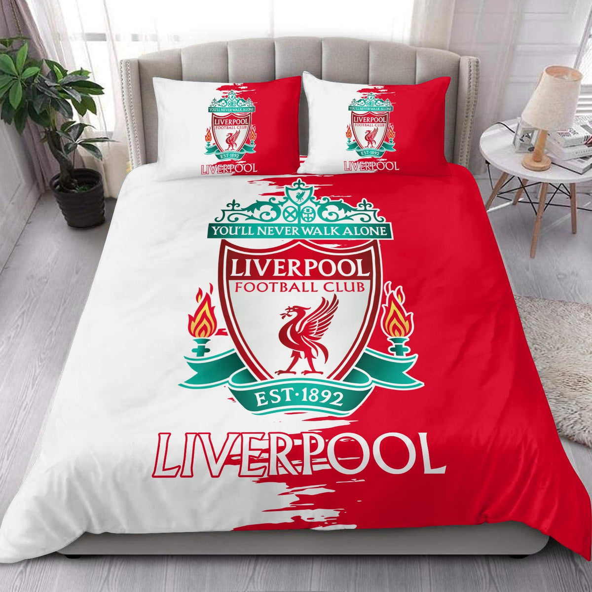 Liverpool Never Walk Alone All Over Printed Bedding Set