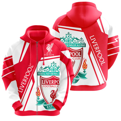 Personalized Liverpool 3D All over Printed Hoodie and Sweatpants set V29