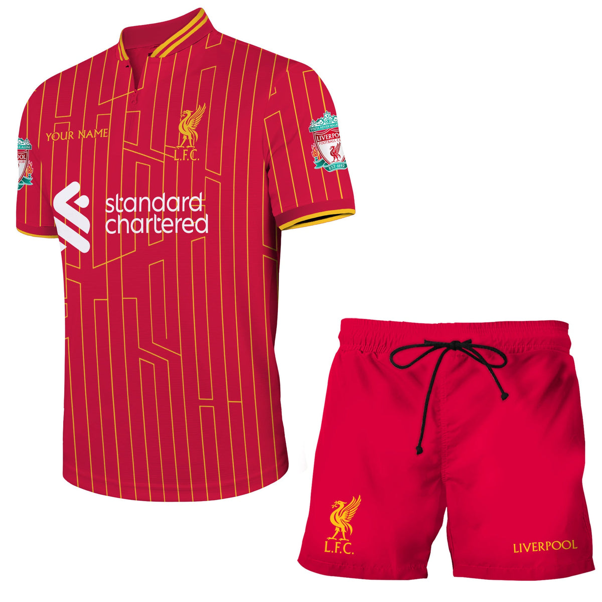 Personalized Liverpool Uniform Shirt Beach Short Q071104