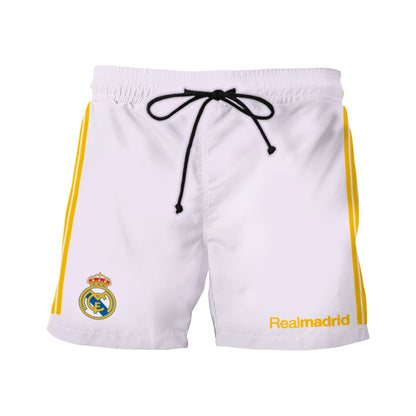 Personalized Real Madrid Uniform Shirt Beach Short Q071102