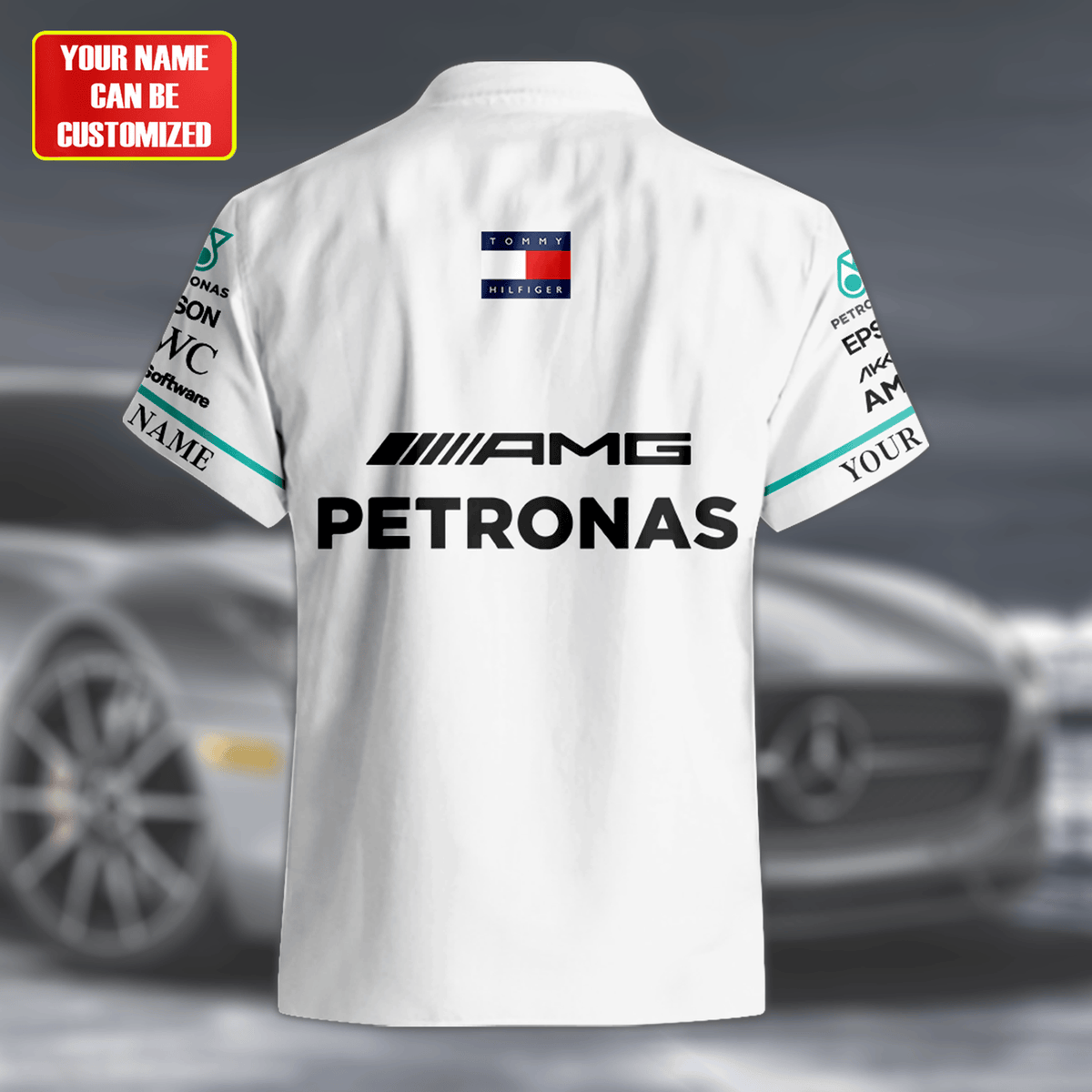 Personalized Merc AMG Petronas Tropical Hawaii Shirt Beach Short