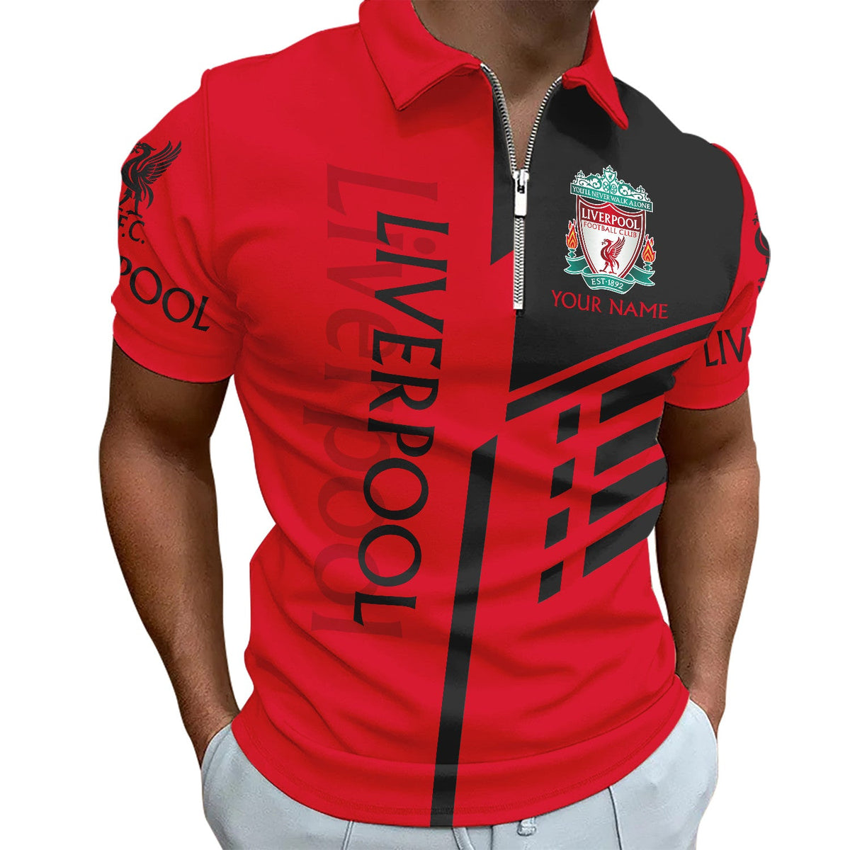 Personalized Liverpool 3D Full Printing Set , Liverpool Shirt , Hoodie , Short , Polo ,hawaii V8