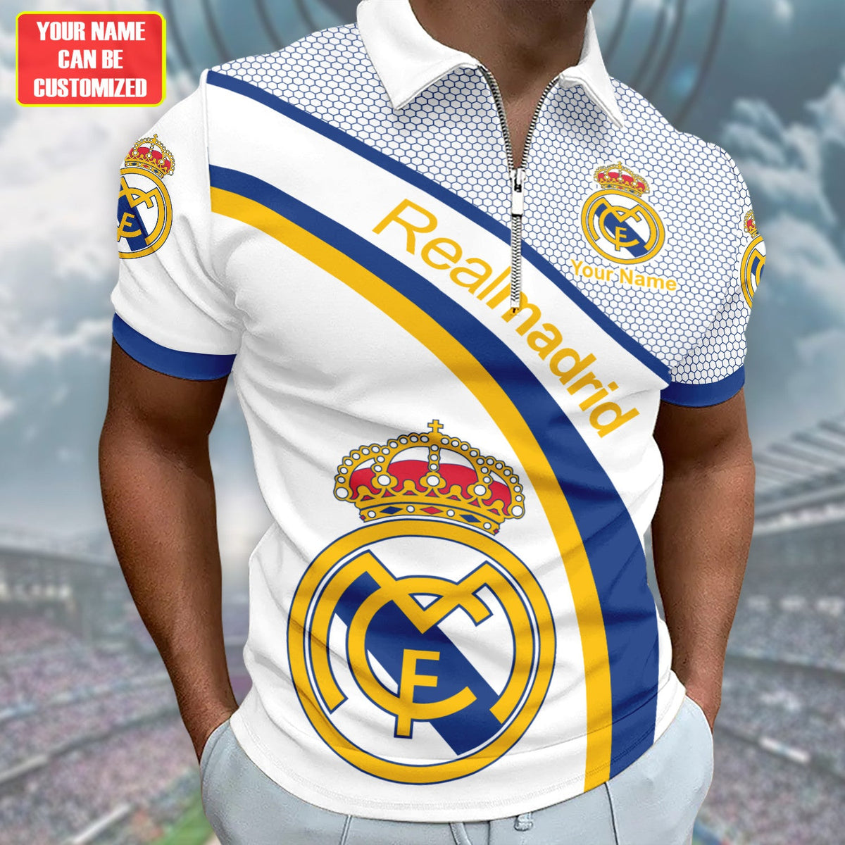 Personalized Real Madrid 3D Full Printing Set , Real Madrid Shirt , Hoodie , Short , Polo ,hawaii V3