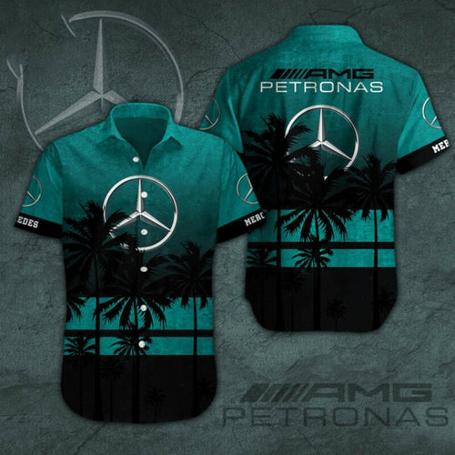 Merc AMG Petronas Tropical Hawaii Shirt Beach Short V5