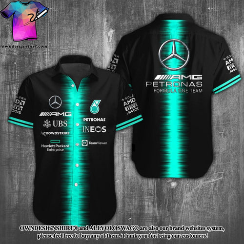 Merc AMG Petronas Hawaii Shirt Beach Short V5