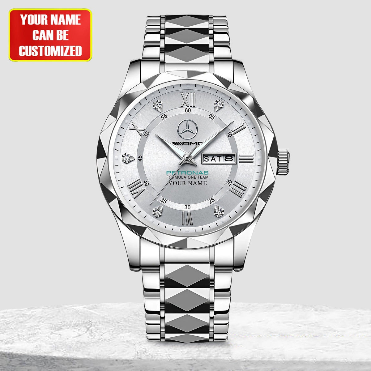 Personalized Merc AMG Petronas Alloy Charley Watch