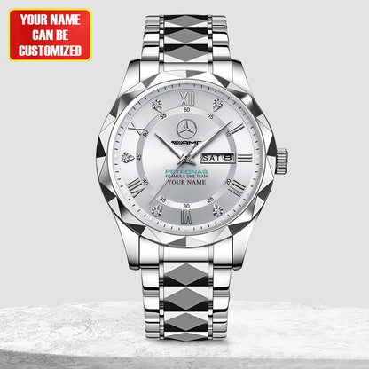 Personalized Merc AMG Petronas Alloy Charley Watch