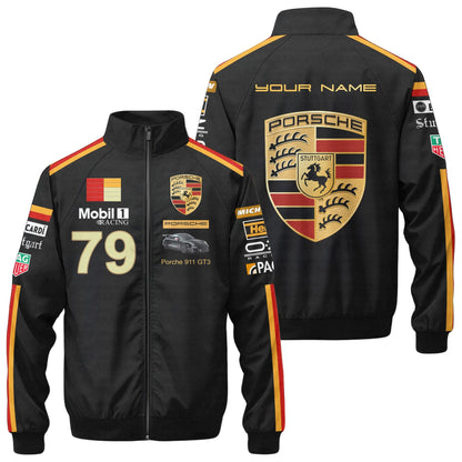 Pors Racing Zipper Stand Collar Jacket 3D V3