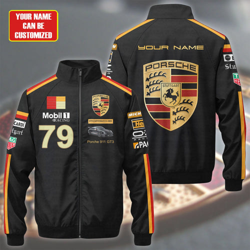 Pors Racing Zipper Stand Collar Jacket 3D V3