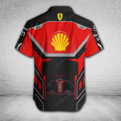 SF Racing 3D Full Printing Set , SF Racing Shirt , Zipper Polo, Hoodie , Short , Polo ,hawaii V22