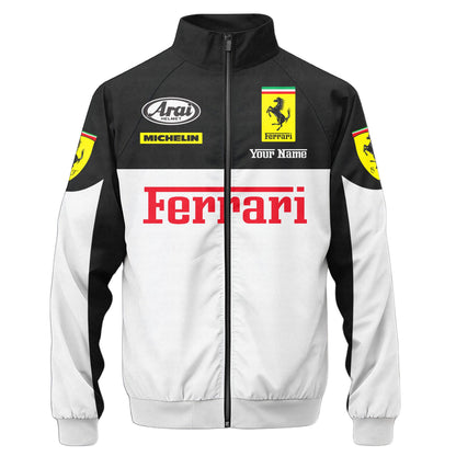 SF F1 Racing Zipper Stand Collar Jacket 3D V14