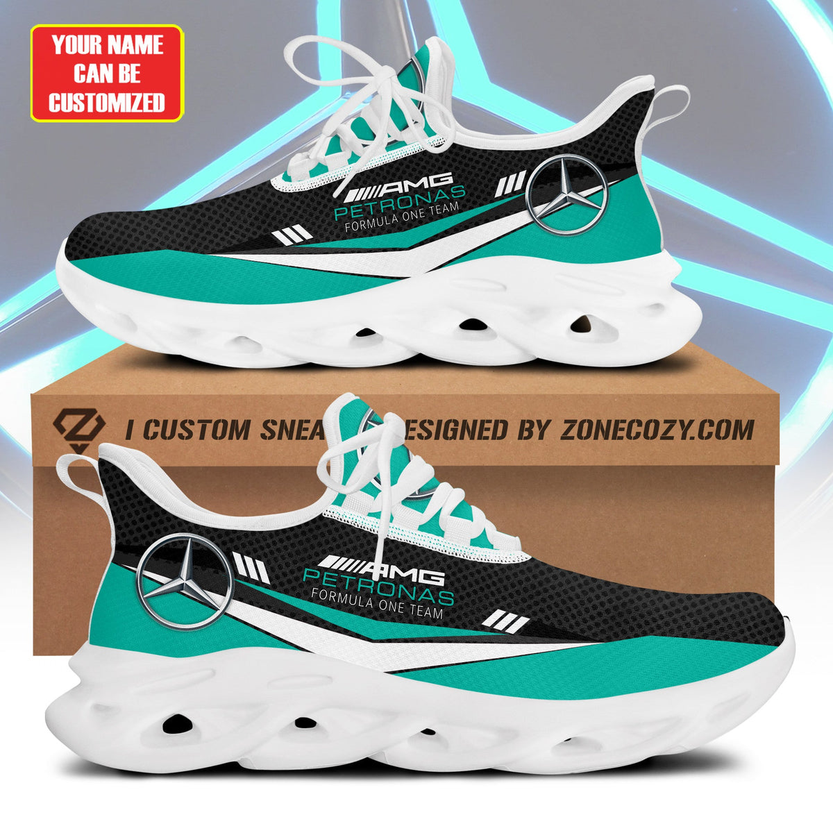Merc AMG Petronas Q2 Chunky Custom Sneaker