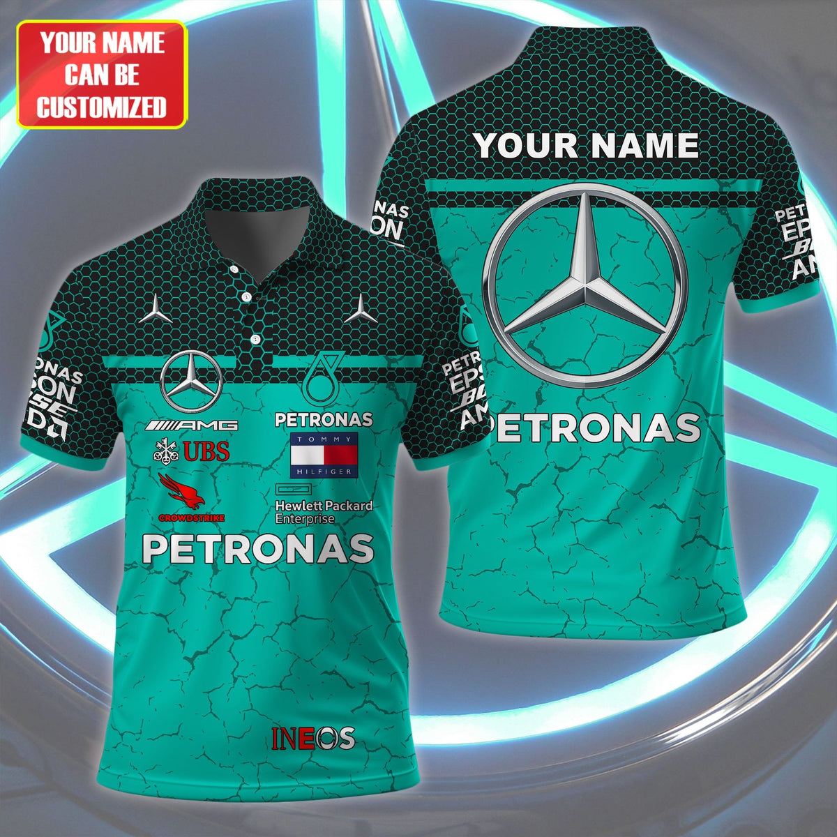Personalized Merc AMG Petronas 3D Full Printing Set ,Merc AMG Petronas Shirt , Hoodie , Short , Polo ,hawaii