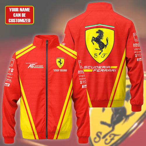 SF F1 Racing Zipper Stand Collar Jacket 3D V15
