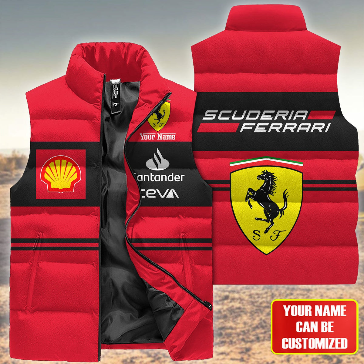 SF Sleeveless Windproof Puffer Jacket 3D