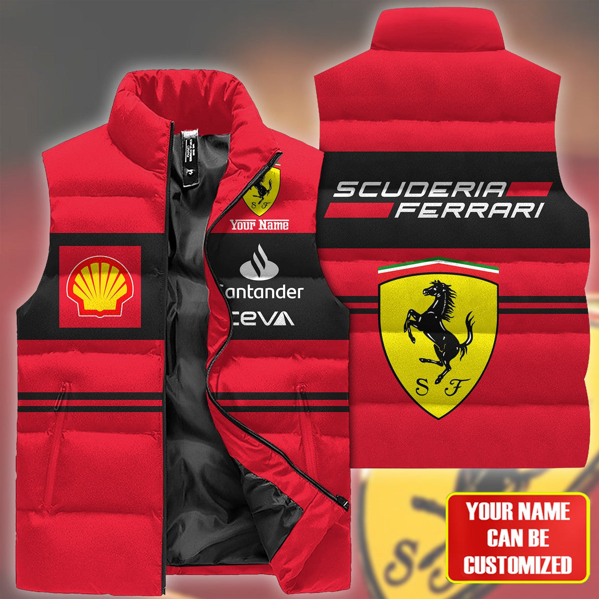 SF Sleeveless Windproof Puffer Jacket 3D