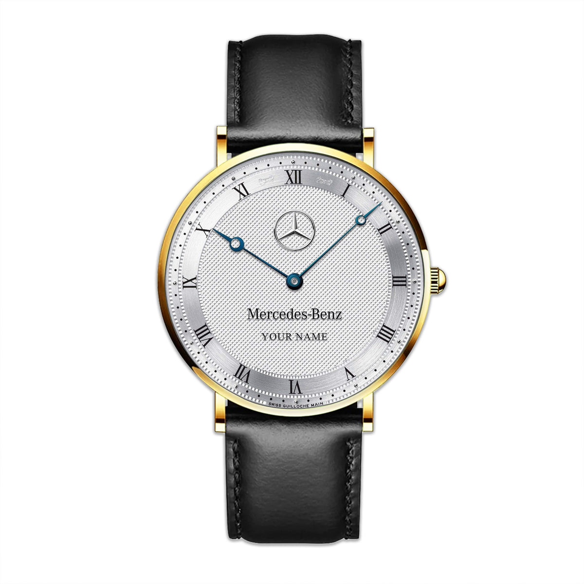 Personalized Merc Breguet Classique Quartz Leather Watch Q220304