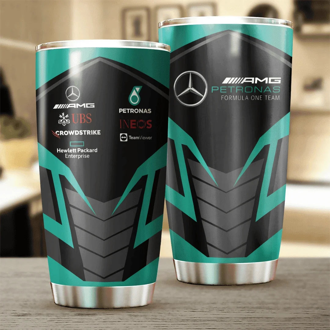 Merc AMG Petronas Stainless Tumbler 20oz 30oz Cup