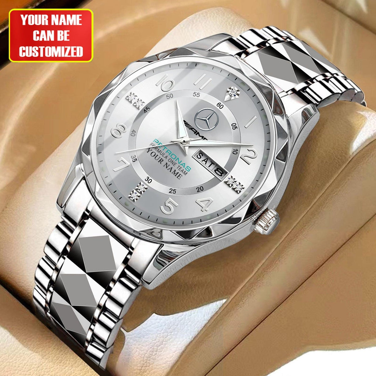 Personalized Merc AMG Petronas Luxury Alloy Charley Watch