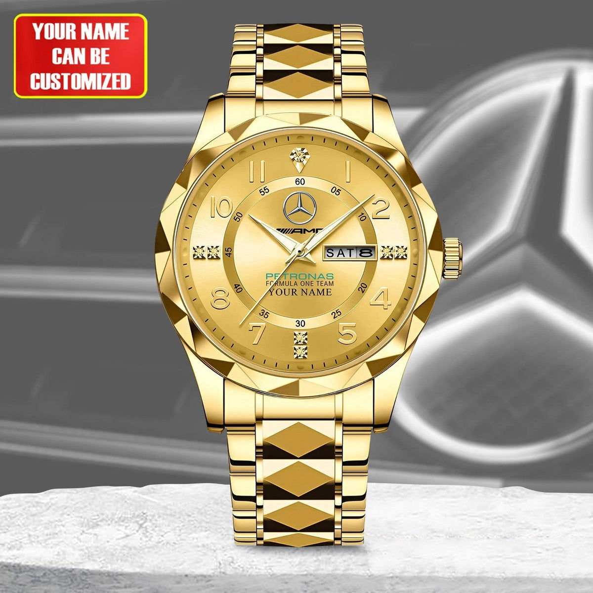 Personalized Merc AMG Petronas Luxury Alloy Charley Watch