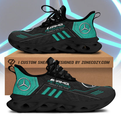 Merc AMG Petronas Leather Pattern Chunky Custom Sneaker Q260303