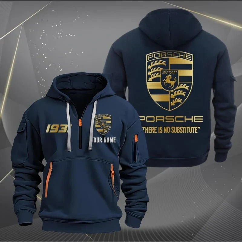 Personalized Pors Luxury Zip-Hoodie Cotton Jacket