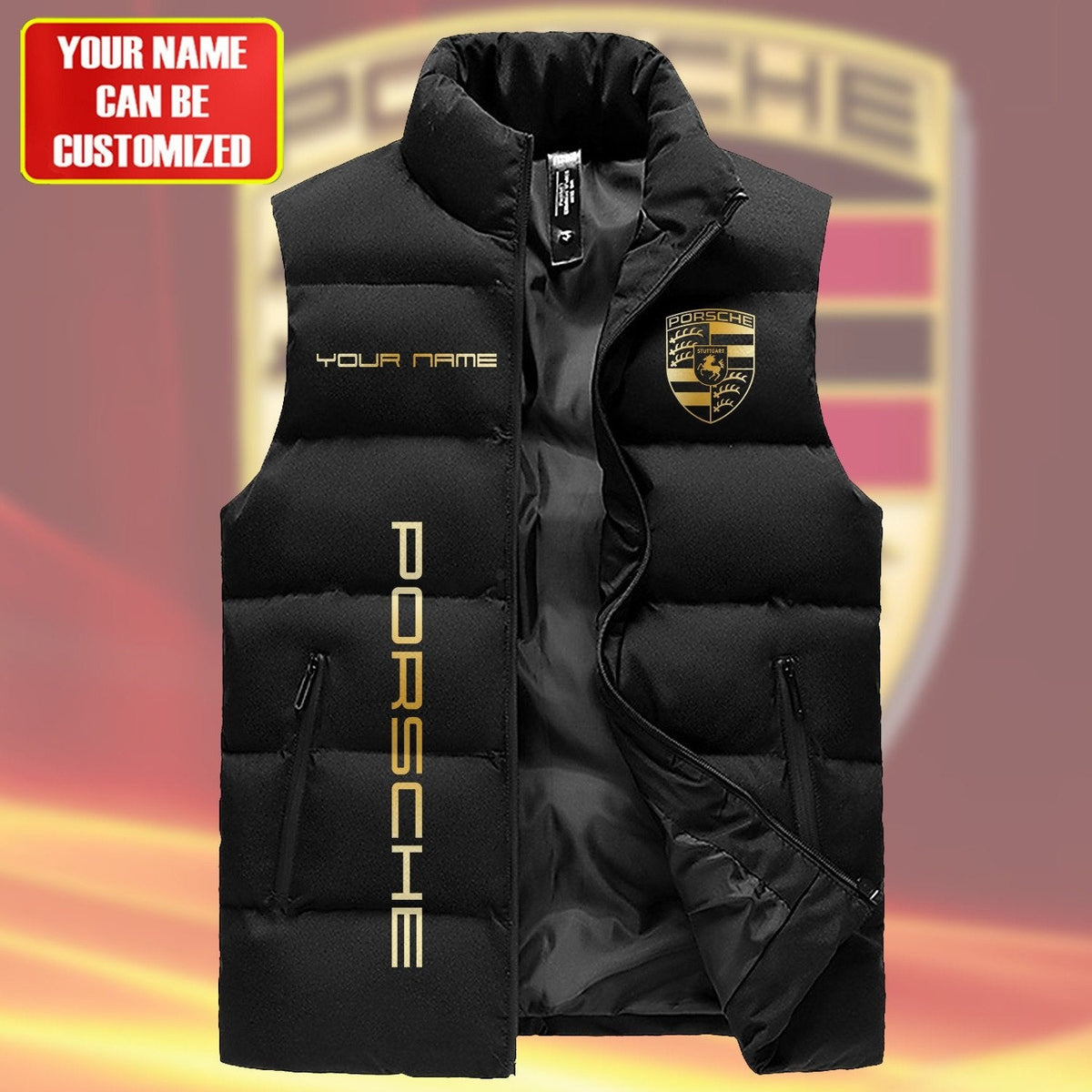Pors Luxury Sleeveless Windproof Puffer Jacket Q290306