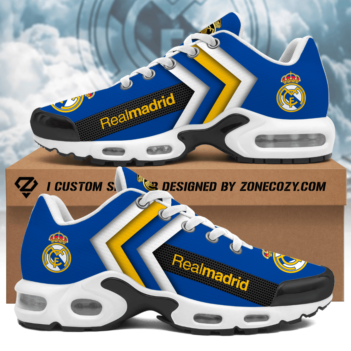 Personalized Real Madrid Air Cushion Sneaker V3