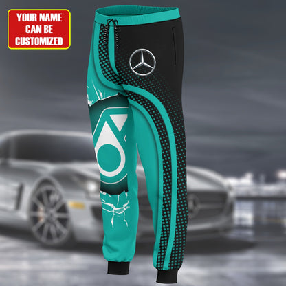 Personalized Merc Petronas All over Printed Hoodie and Sweatpants set