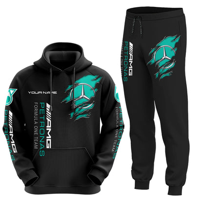 Personalized Merc AMG Petronas Classic 3D All over Printed Hoodie and Sweatpants set