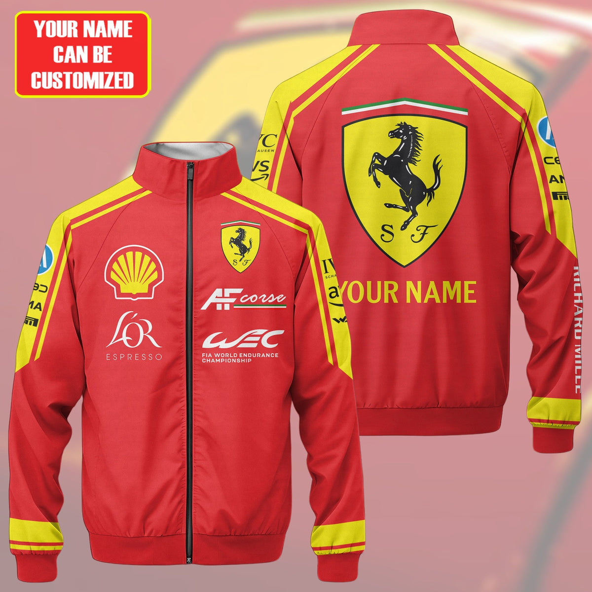 Personalized SF Corse Zipper Stand Collar Jacket 3D
