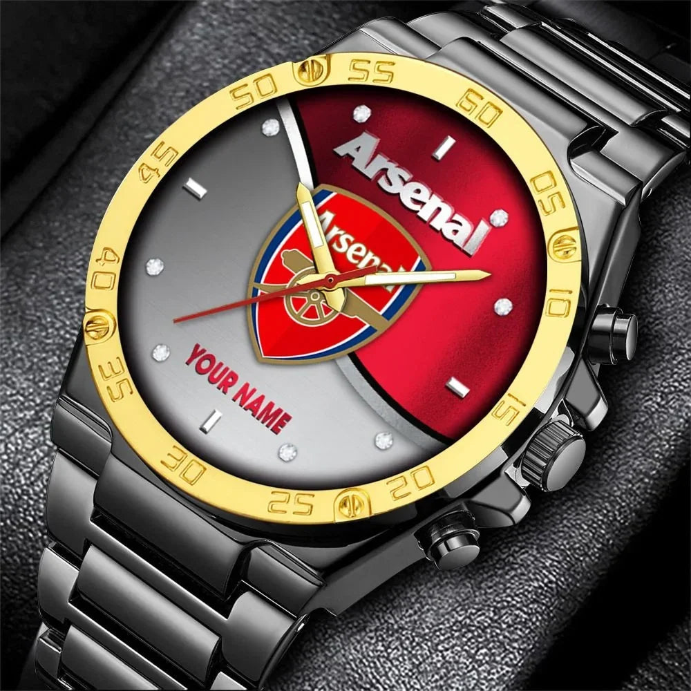 Personalized Arsenal Sport Dial Steel Watch