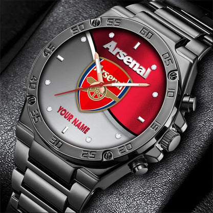 Personalized Arsenal Sport Dial Steel Watch