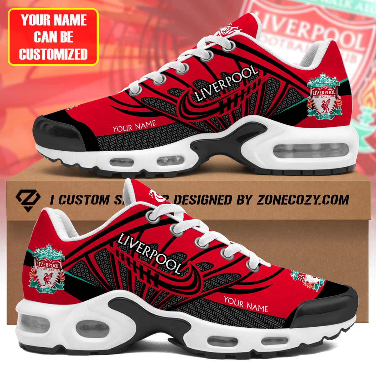 Personalized Liverpool Sport Air Cushion Sneaker