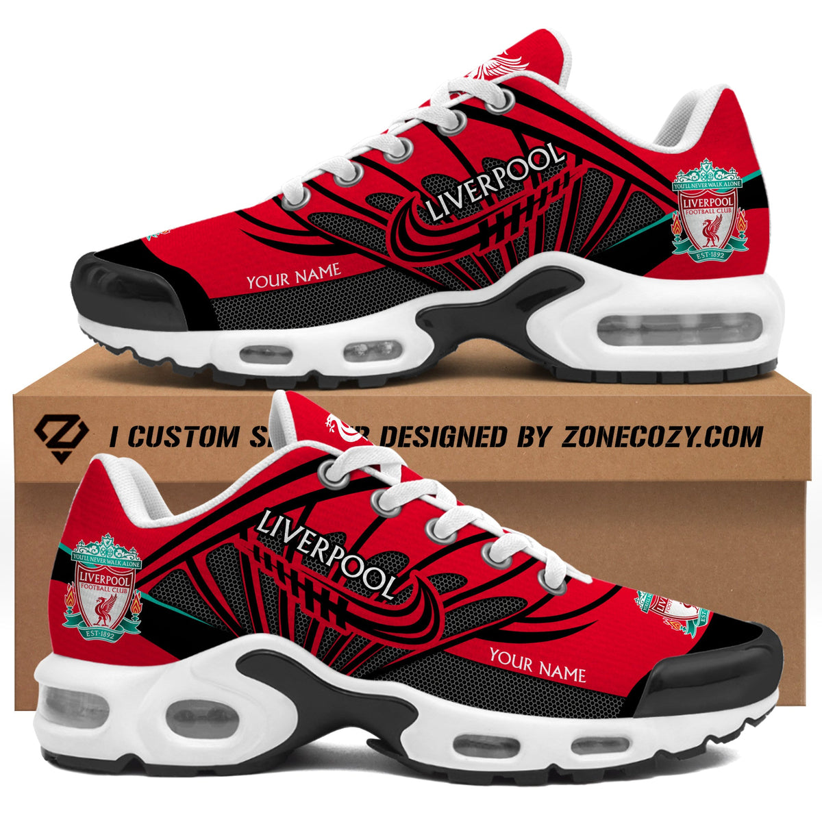 Personalized Liverpool Sport Air Cushion Sneaker
