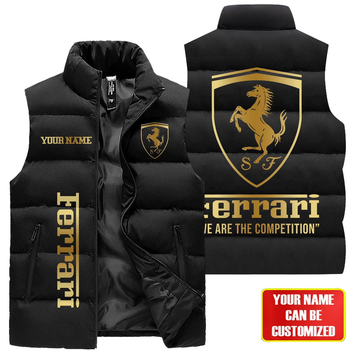 SF Luxury Sleeveless Windproof Puffer Jacket Q170401