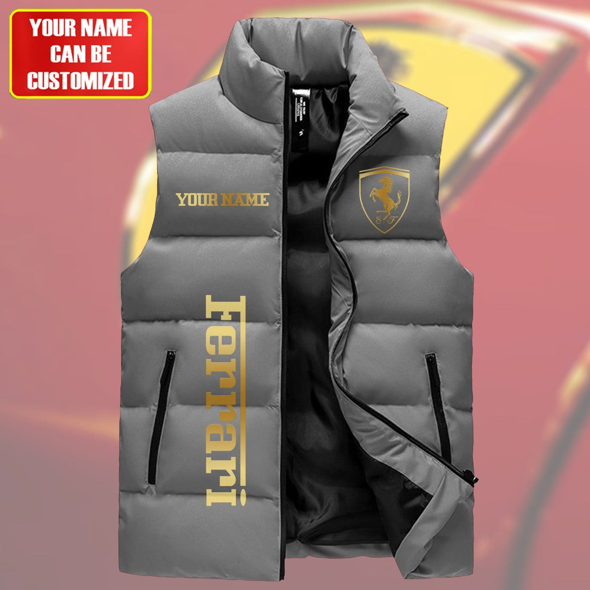 SF Luxury Sleeveless Windproof Puffer Jacket Q170401