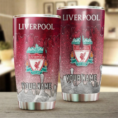 Personalized Liverpool Q2 Stainless Tumbler 20oz 30oz Cup