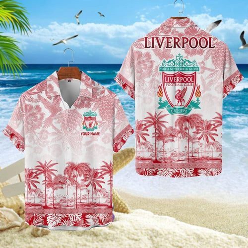 Personalized Liverpool Tropical Hawaii Shirt Beach Short